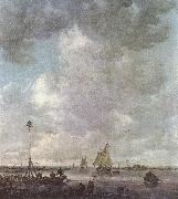 Marine Landscape with fishermen Jan van Goyen